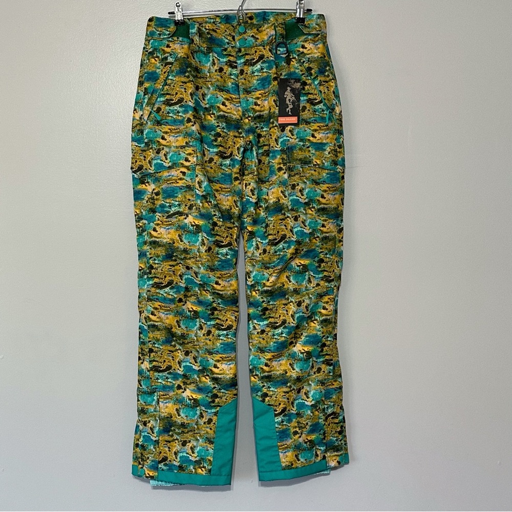 FREE SOLDIER Women's Outdoor Snow Ski Insulated Pants Windproof Waterproof Large